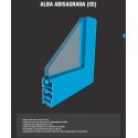 Ventana practicable de aluminio - Alba Abisagrada