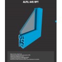 Aluminum practicable window - Alfil A45 RPT
