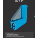 Finestra practicable d'alumini - Alba 75 RPT