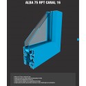 Finestra practicable d'alumini - Alba 75 RPT (Canal 16)
